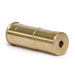 Red 12 gauge boresight laser cartridge with brass construction for precise firearm sighting
