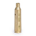 Red laser boresight for .22-250 caliber with high-quality brass construction for precise weapon sighting.