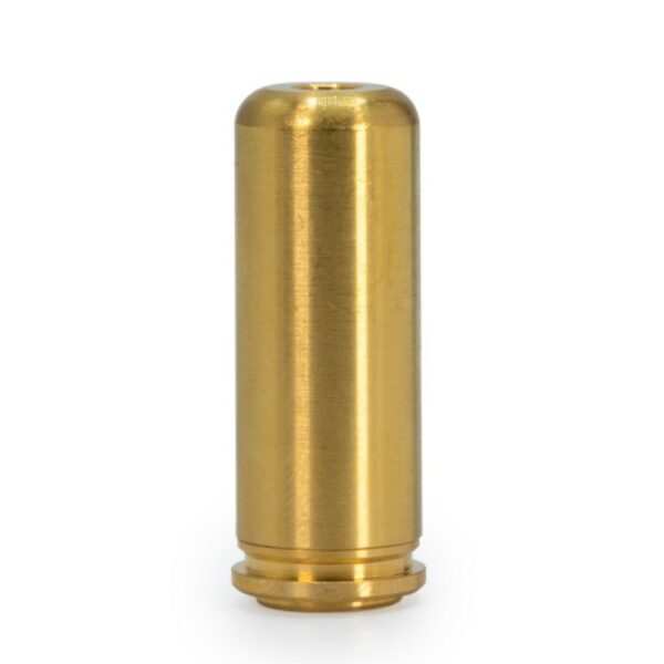 High quality brass Red .45 Colt Boresight with visible red laser for accurate sighting and durable construction.