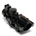 4x32MDG Scope with Mil-Dot reticle, adjustable fiber optic iron sight, and multi-color illuminated reticles designed for picatinny rail mounting