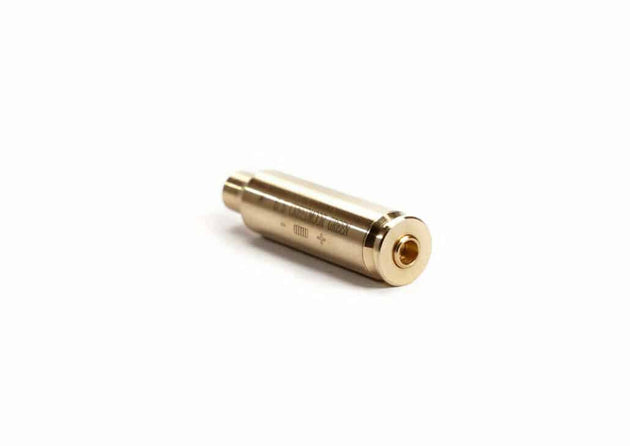Green 6.5 Creedmoor boresight made of high-quality brass for precise laser sighting and fast weapon calibration