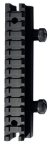 Black aluminum alloy AR Full Riser with easy installation and included mounting tools