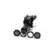 Black Osprey laser designator with adjustable focus and interchangeable reticle filters, designed for rifle targeting and coyote hunting.