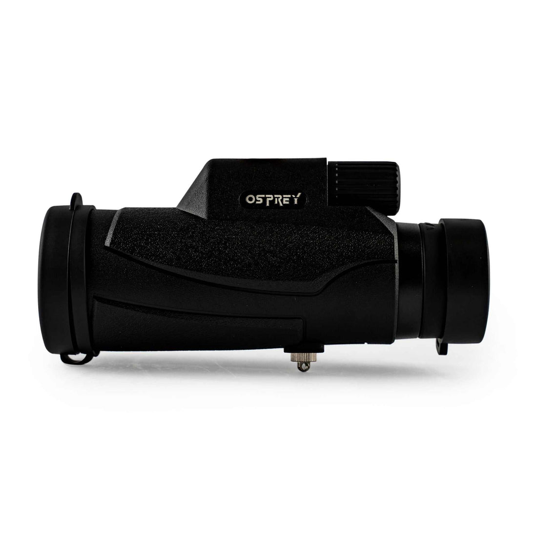 black matte Osprey 8×42 Monocular with carrying strap and lens cover