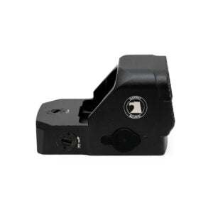 Compact RMR multi reticle red dot sight with rechargeable battery and motion activation for pistols and small rifles.
