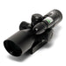 Osprey Standard 2.5-10x40MDG rifle scope with variable zoom, green laser, bullet drop compensator, sunshade, and integrated mount.
