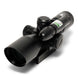 Osprey Standard 2.5-10x40MDG rifle scope with variable zoom, green laser, bullet drop compensator, sunshade, and integrated mount.