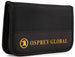 Black nylon Osprey Global boresight pouch with zipper, 13 loops for calibers, and extra battery pocket.