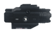 Compact black green laser flashlight combo with picatinny rail mount for tactical use
