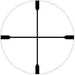 Duplex reticle image of the Osprey Standard 2.5x20DP Scope with black matte finish and 2.5x magnification