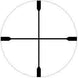 Duplex reticle image of the Osprey Standard 2.5x20DP Scope with black matte finish and 2.5x magnification