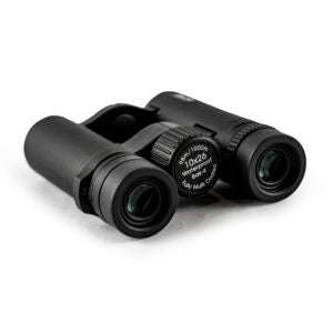 Compact black 10x26 binoculars with rubber coating, waterproof and fog proof with BAK4 prism glass and fully multi-coated lenses.