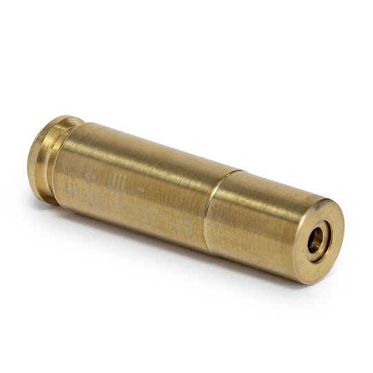 Red .30 Carbine Boresight brass laser cartridge for accurate firearm sighting
