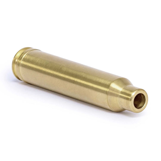 Red .300 Winchester boresight made of high quality brass for precise laser targeting and sighting accuracy.