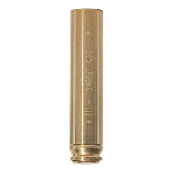 350 Legend Boresight red laser boresight made of high-quality brass for accurate sighting within 1.5 inches at 100 yards