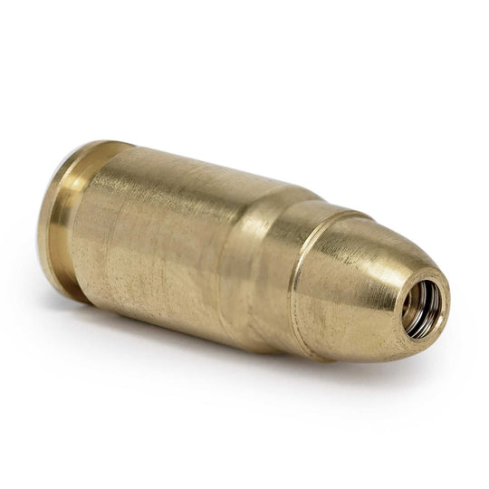 Red 40 S&W Boresight in high quality brass for accurate firearm sighting with red laser projection