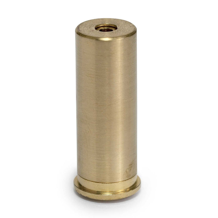 Red .44 Remington Boresight with visible red laser and brass construction for accurate weapon sighting