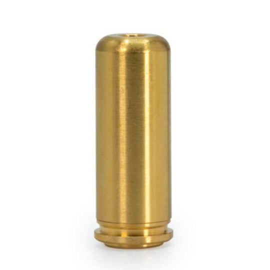 High quality brass Red .45 Colt Boresight with visible red laser for accurate sighting and durable construction.