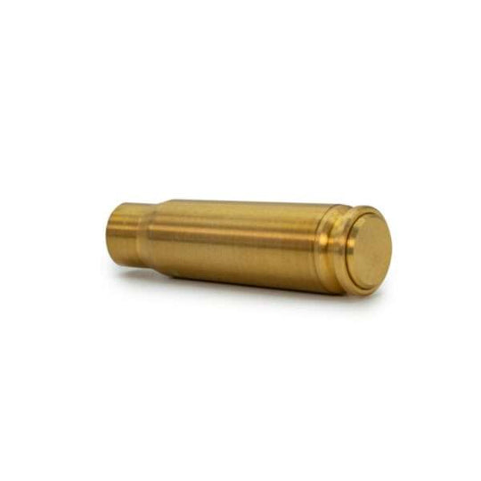 Red 7.62 x 39 boresight laser cartridge made of high-quality brass for accurate weapon sighting