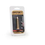 Red 7mm REM Boresight high-quality brass laser sighting tool with visible red laser dot for accurate firearm targeting