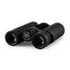 Compact black 8x34 binoculars with waterproof, fog proof BAK4 prism lenses and durable rubber coating.