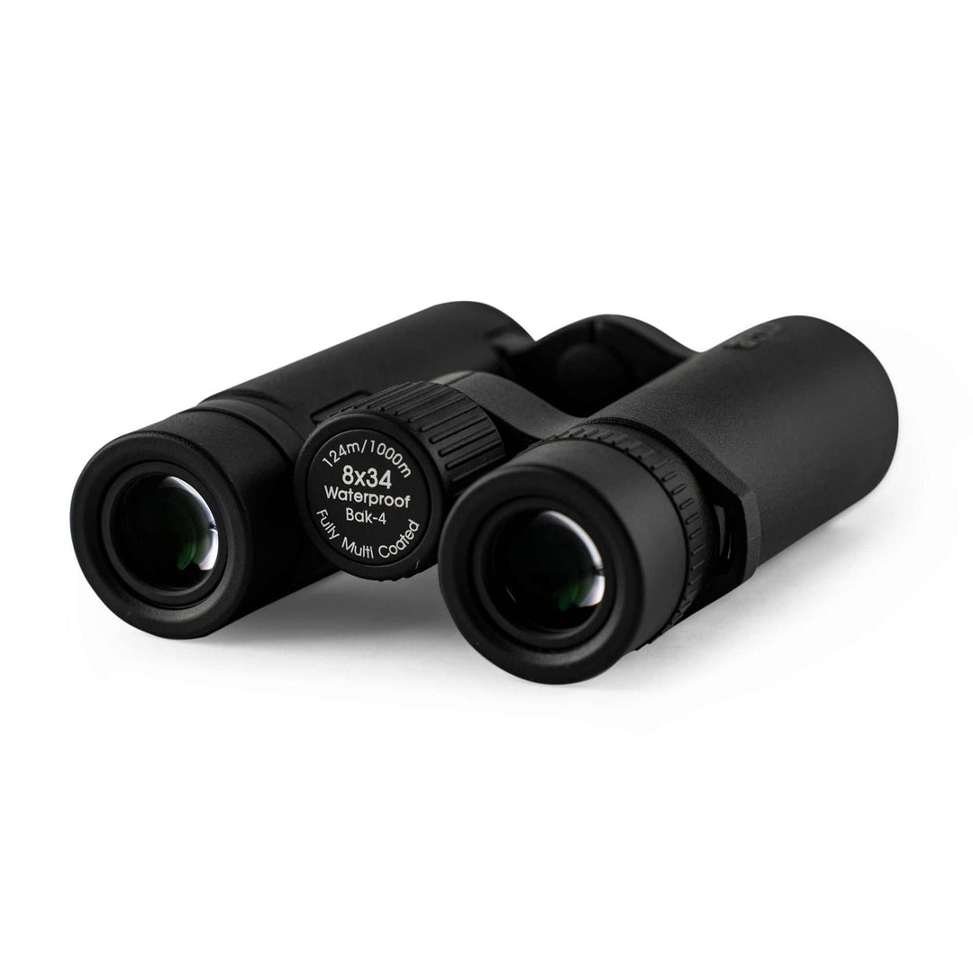 Osprey 8x34 binoculars compact waterproof BAK4 optics lightweight black rubber-coated