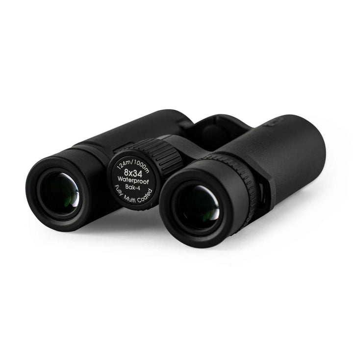 Osprey 8x34 binoculars compact waterproof BAK4 optics lightweight black rubber-coated