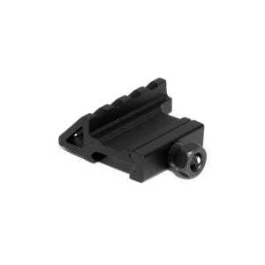 45 Degree Angle Mount in matte black aluminum alloy for Picatinny and Weaver rails with 45° offset and tool-free installation