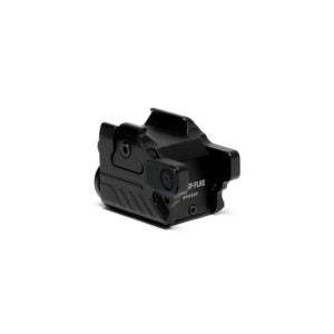 Compact mini rechargeable blue laser and 500L flashlight combo for pistols with picatinny rails