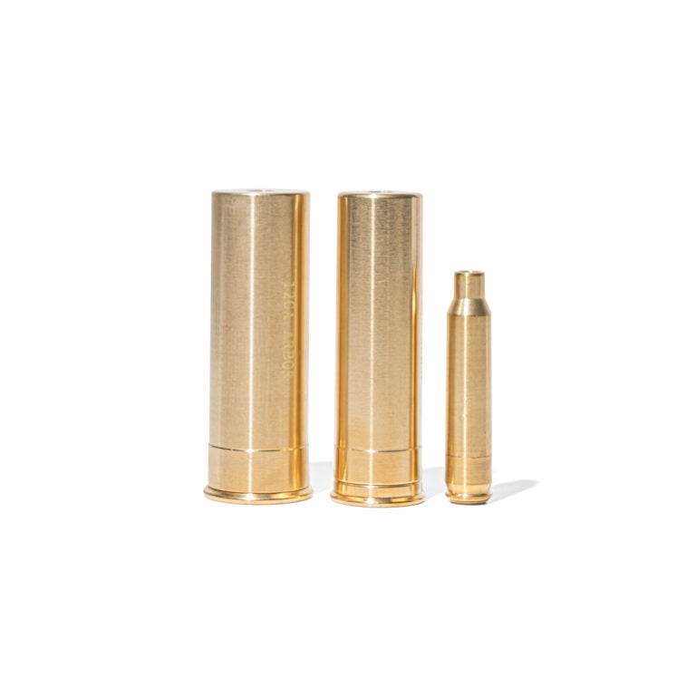 Osprey Shotgun Boresight Kit with 12 GA and 20 GA arbors, 223 Green Boresight, and nylon carry case for precision sighting