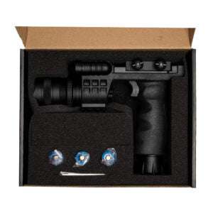 Battlegrip blue laser and flashlight combo tactical foregrip with 750 lumens, strobe, and pilot light in matte black finish