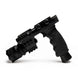 Black Osprey Battlegrip Blue laser and flashlight combo vertical foregrip with 750 lumens LED and Picatinny rail attachment