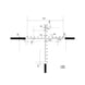 Crosshair reticle view of Elite Series 3.5-25x56 USA Scope at 10x magnification with precise MOA markings and measurements.