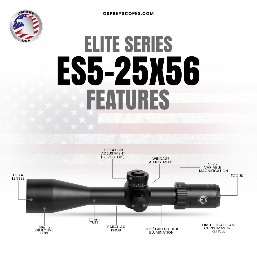 Osprey Elite Series 5-25x56 FFP USA Rifle Scope | Premium Long Range Tactical Optic