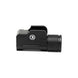 Compact black pistol tactical light with 500 lumens brightness and Picatinny rail mount