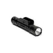 Matte black 600 lumen tactical rifle flashlight with Picatinny rail mount and adjustable brightness modes