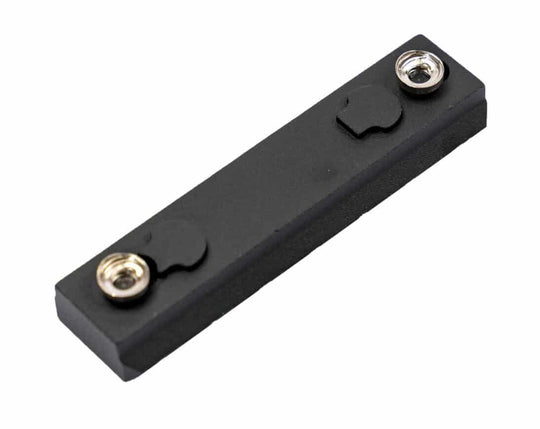 7Slot Keymod Adapter black rail mount for rifle accessories, lightweight and compact design