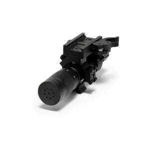 Osprey Laser Designator with focusable beam, anodic oxidation black finish, made of aircraft aluminum alloy for precise targeting and illumination.