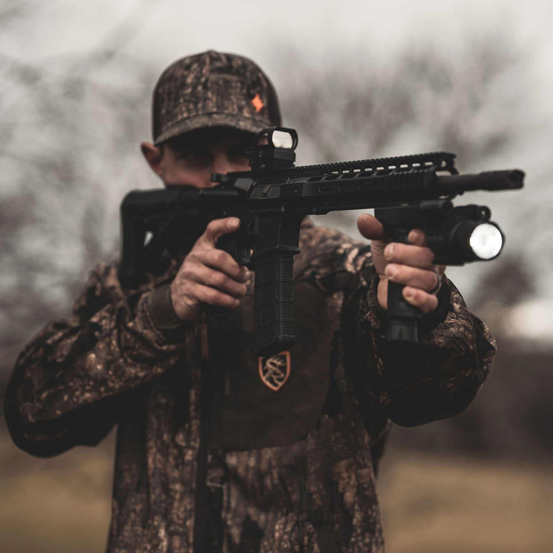 Osprey Tactical Vertical Grip – Flashlight &amp; Green Laser Combo (500 Lumen)