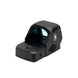 Compact RMR multi reticle red dot sight with motion activation and rechargeable battery for pistols and small rifles