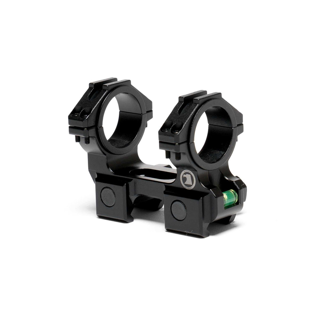 Compact one piece 30mm aluminum alloy mount with level feature for Osprey scopes, lightweight and easy installation.