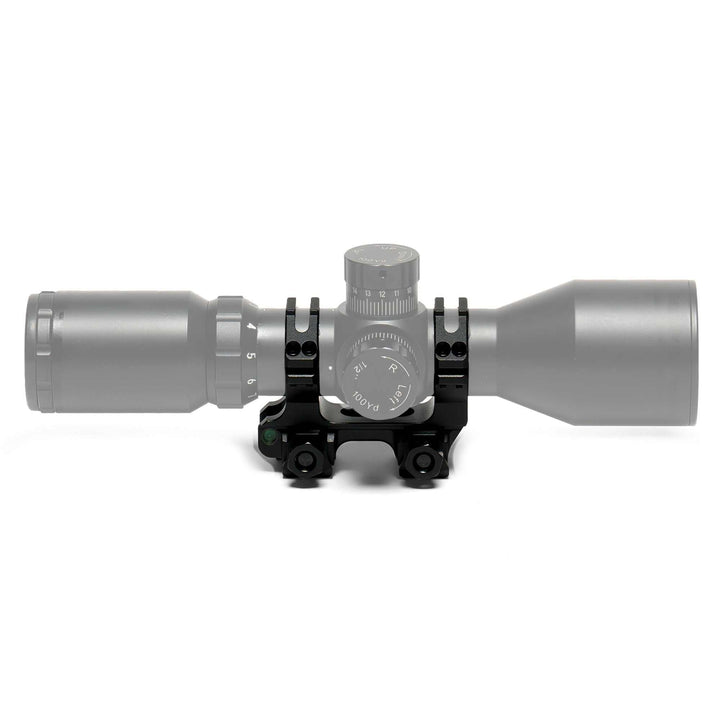 Compact one-piece 30MM aluminum alloy scope mount with built-in level, compatible with various Osprey scopes.
