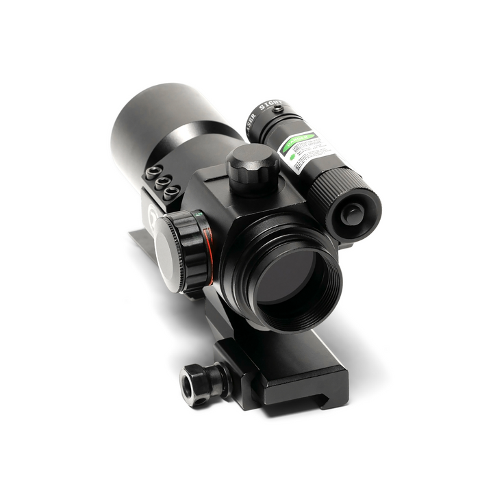 Osprey red dot sight with integrated green laser for AR platforms and tactical rifles