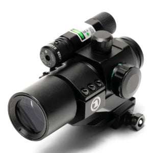 Osprey Red Dot Sight with Green Laser – 5 MOA Fiber Optic Optic Combo