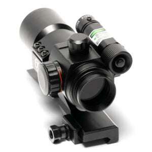 Osprey Red Dot Sight with Green Laser – 5 MOA Fiber Optic Optic Combo