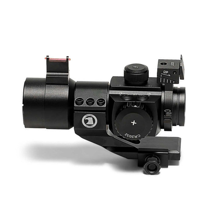 Osprey Red &amp; Green Dot Fiber Optic Sight | Tactical Reflex Sight with Backup Iron Sight