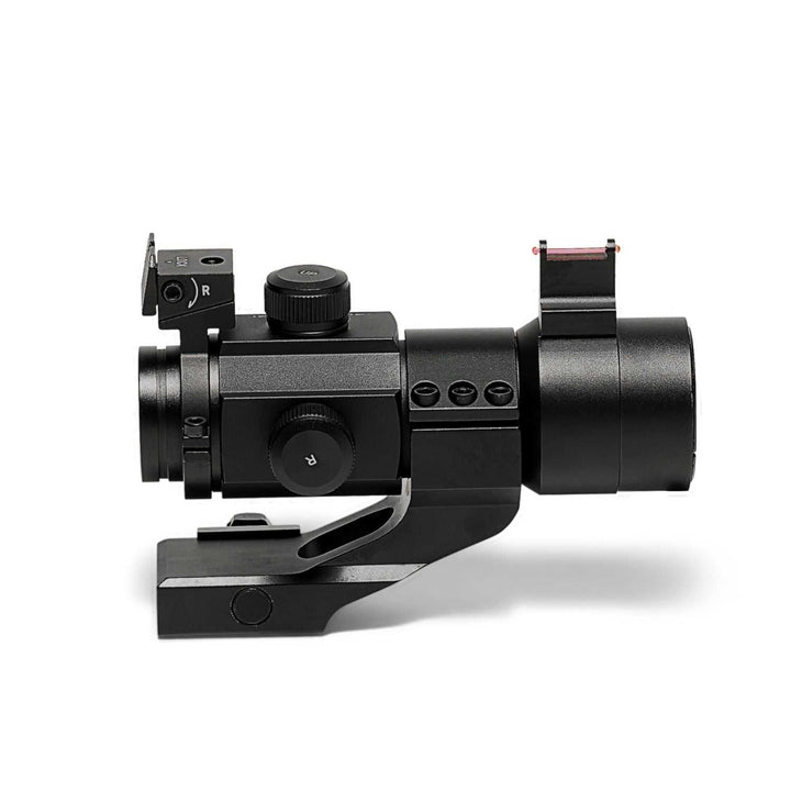 Osprey Red &amp; Green Dot Fiber Optic Sight | Tactical Reflex Sight with Backup Iron Sight
