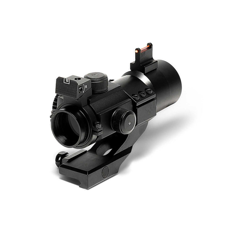 Osprey Red &amp; Green Dot Fiber Optic Sight | Tactical Reflex Sight with Backup Iron Sight