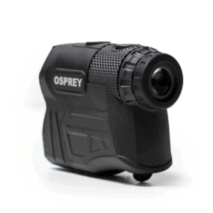 Osprey 3200Y Rangefinder with red OLED display, 3200-yard range, and waterproof design