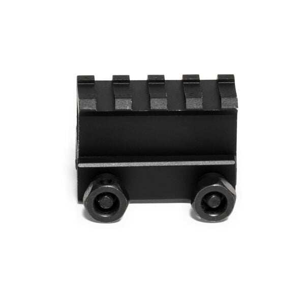 Matte black aluminum1 inch risers with 4-slot for Picatinny rails, corrosion-resistant and lightweight
